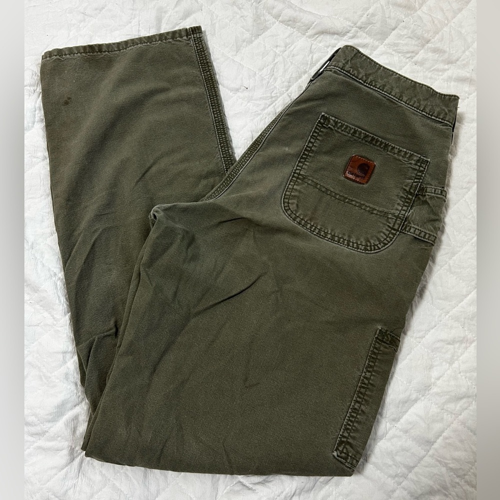 Carhartt Men's Dark Olive Cargo Pants